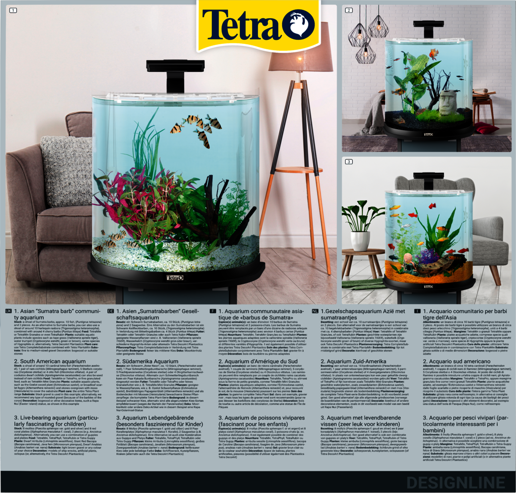 60L Tetra AquaArt LED Explorer Line aquarium set: Tetra