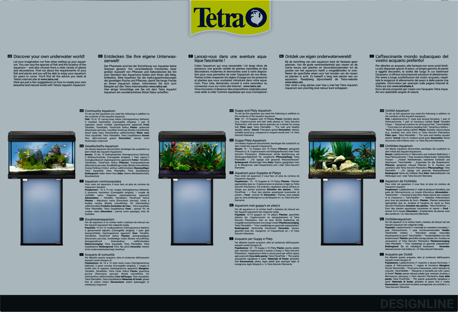 Tetra AquaArt Aquarium LED 60L - Boutique en ligne Olibetta