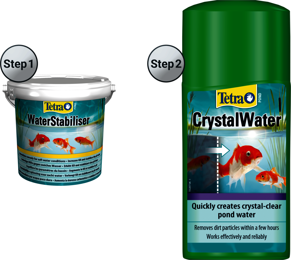 Tetra Pond CrystalWater 250 ml + 250ml+100% Gratuit 5 ( Flacon 500