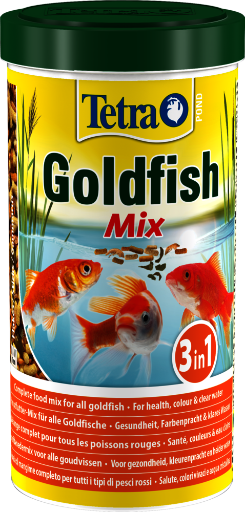Tetra Pond Goldfish Mix – Mélange Complet de Sticks, Flocons