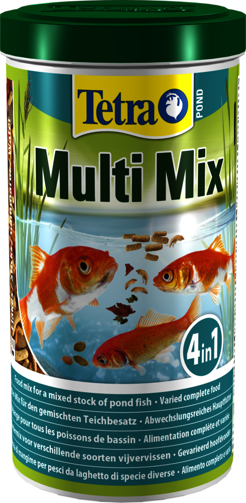 Tetra Pond Multi Mix Complete Varied Fish Food for Mixed Pond Fish 1 Litre