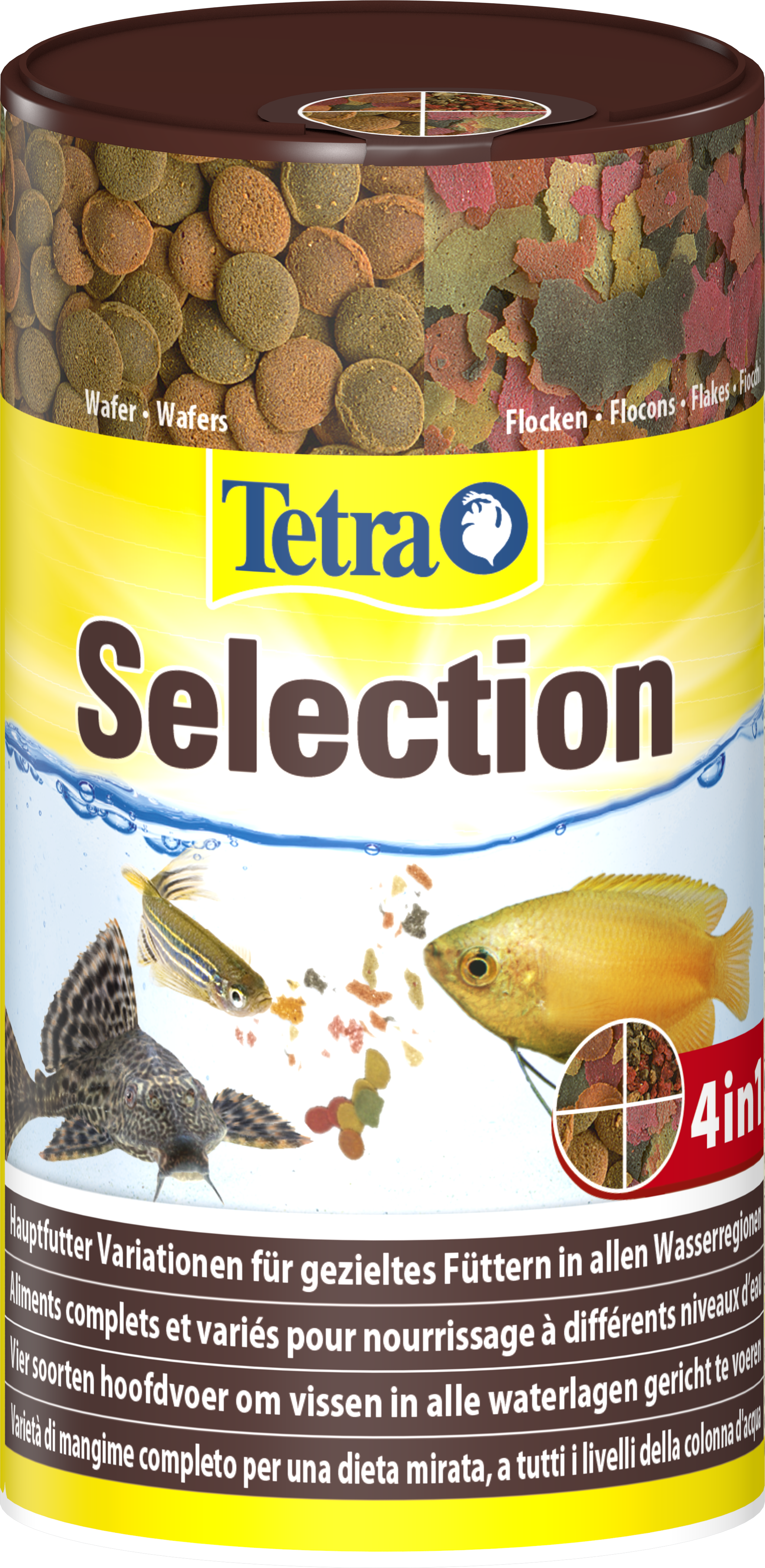 Nourriture complète poisson de fond TetraWafer Mini Mix : 100ML