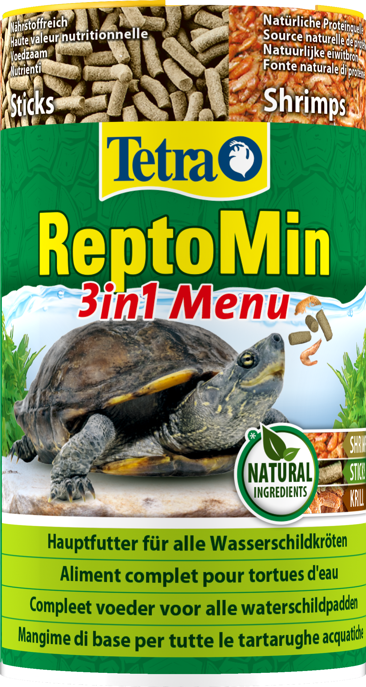 Alimentation Reptomin Sticks pour tortue d'eau : 250ml