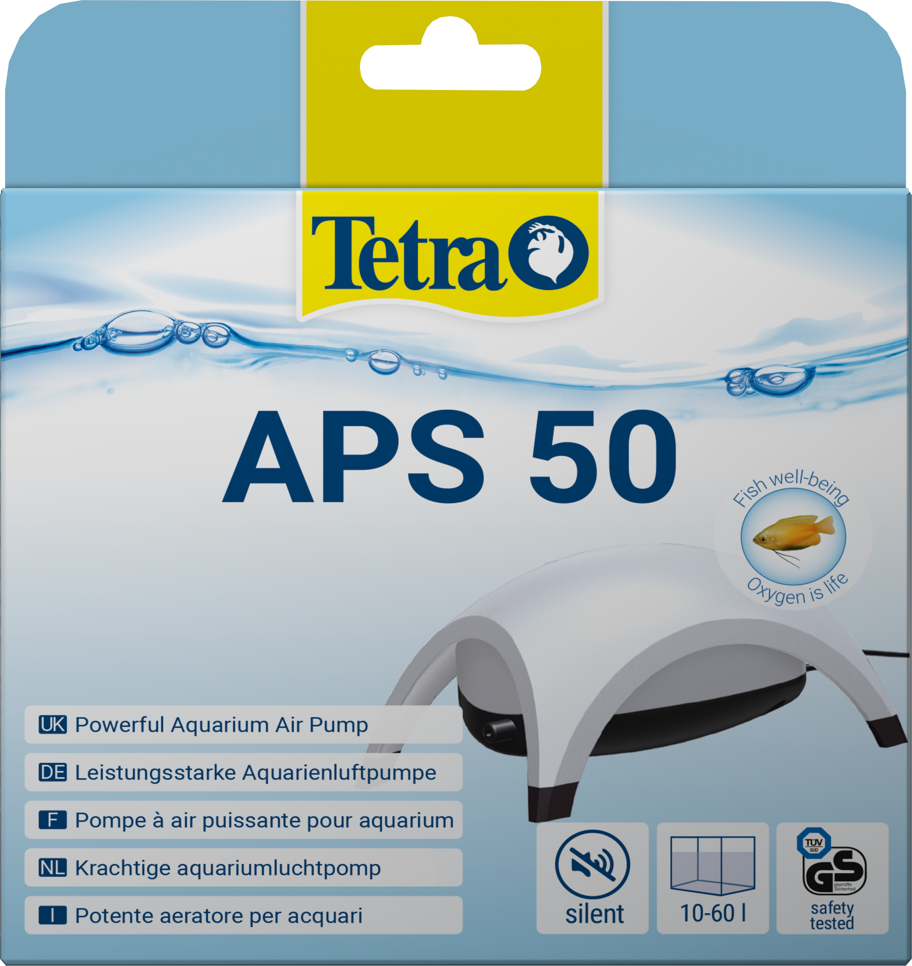 Tetra Pompe à air APS 50 White Edition - Pompe à air silencieuse blanche  pour aquarium Tetra