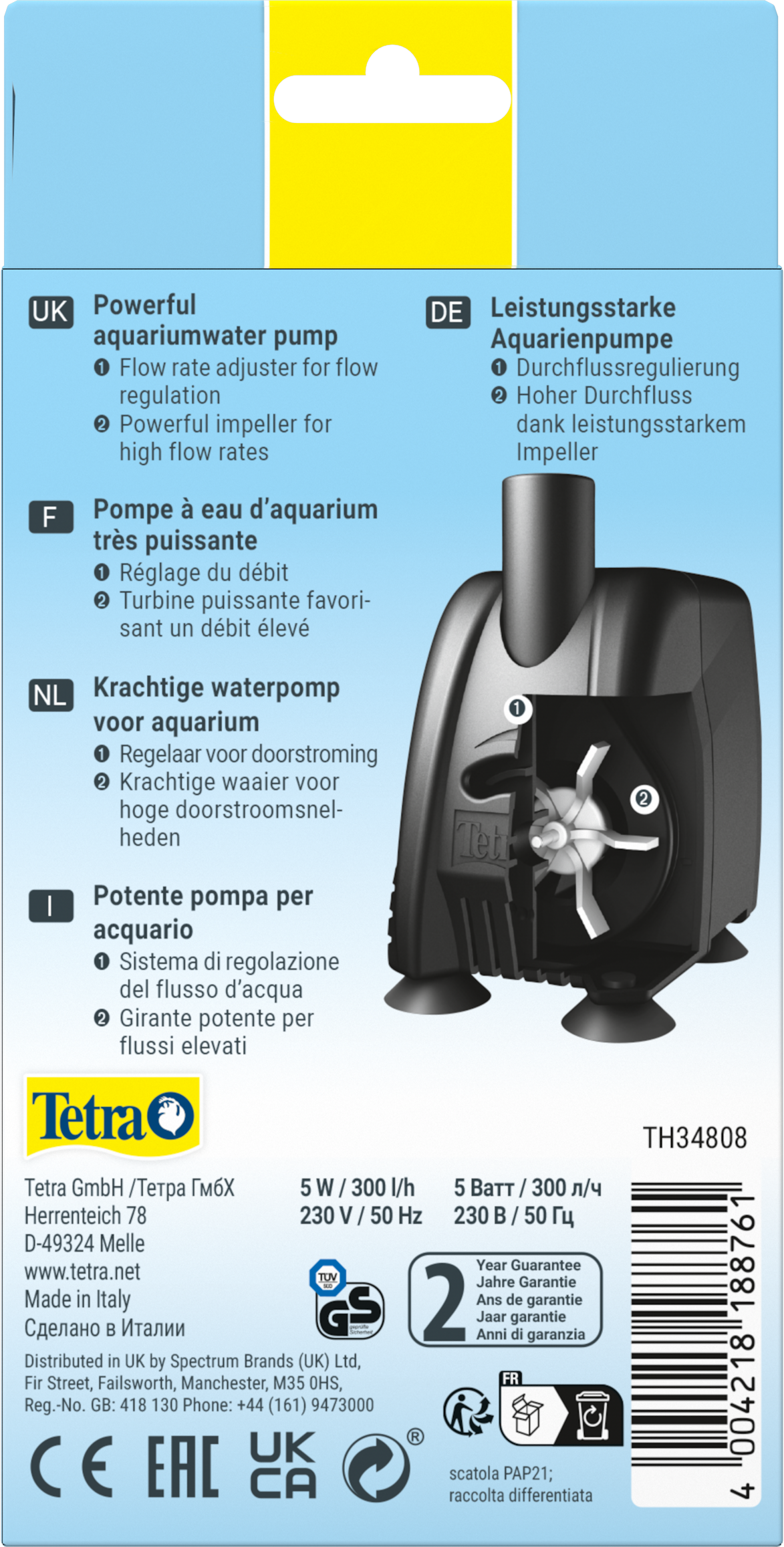 Tetra WP Bomba de Agua para acuarios