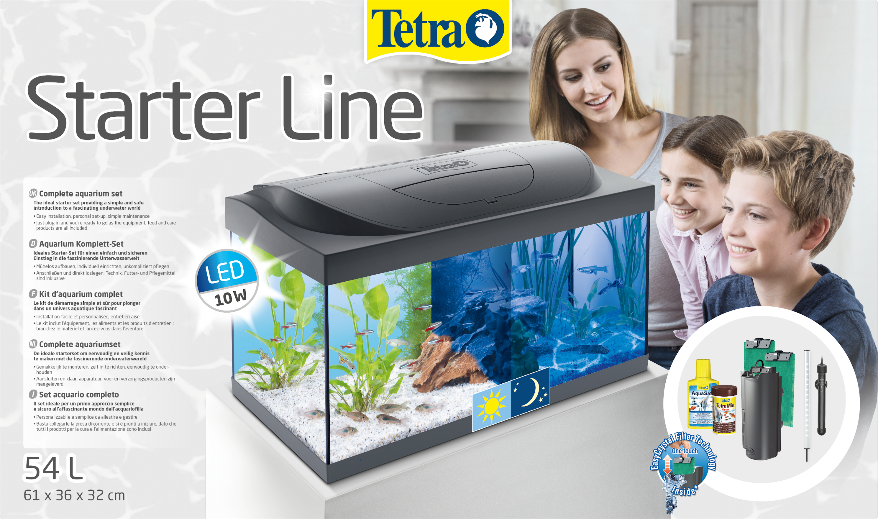 stapel nadering Knop Tetra Starter Line LED 54L aquarium: Tetra