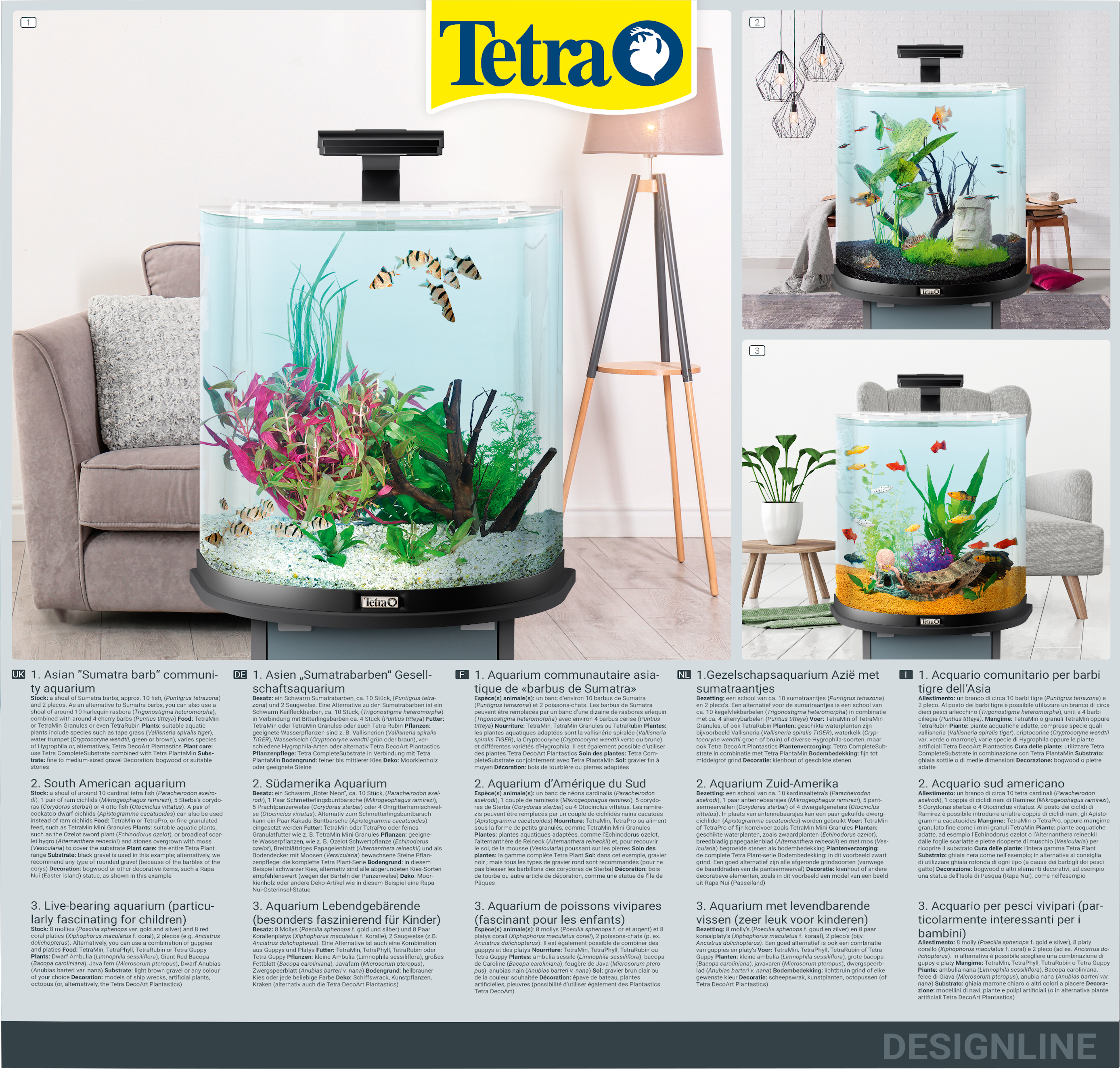 Tetra Line Tetra 60L AquaArt Explorer aquarium LED set: